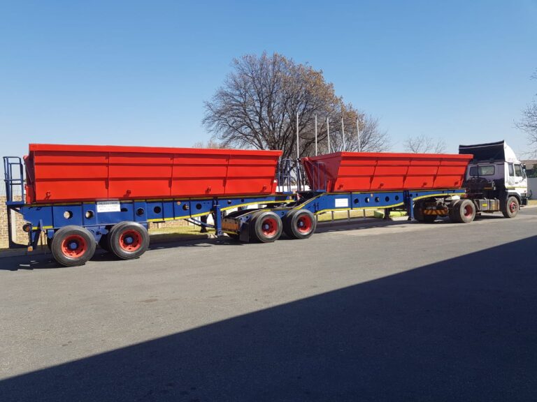 34 ton side tipper truck trailer available for nationwide rentals