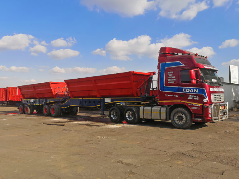 Side tipper trailer rental for heavy-duty hauling in South Africa