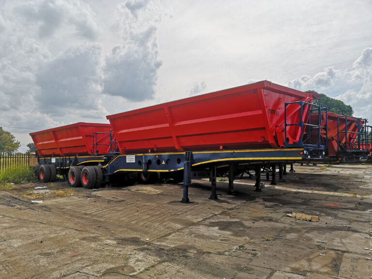 Reliable 34 ton side tipper hire for coal, chrome, and aggregates